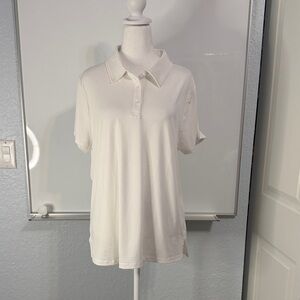 Classic White Polo Shirt for Women
